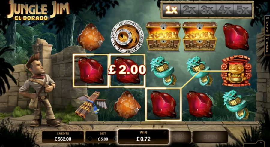 игровой автомат Microgaming - Jungle Jim, скриншот 2